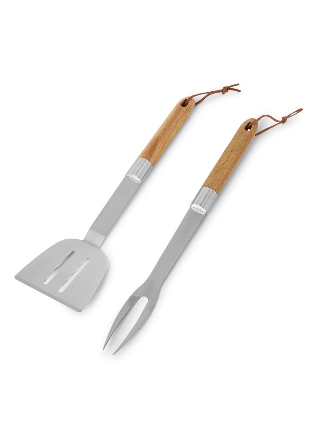 Sagaform Barbecue tools 2-delig - voorkant lichtbruin