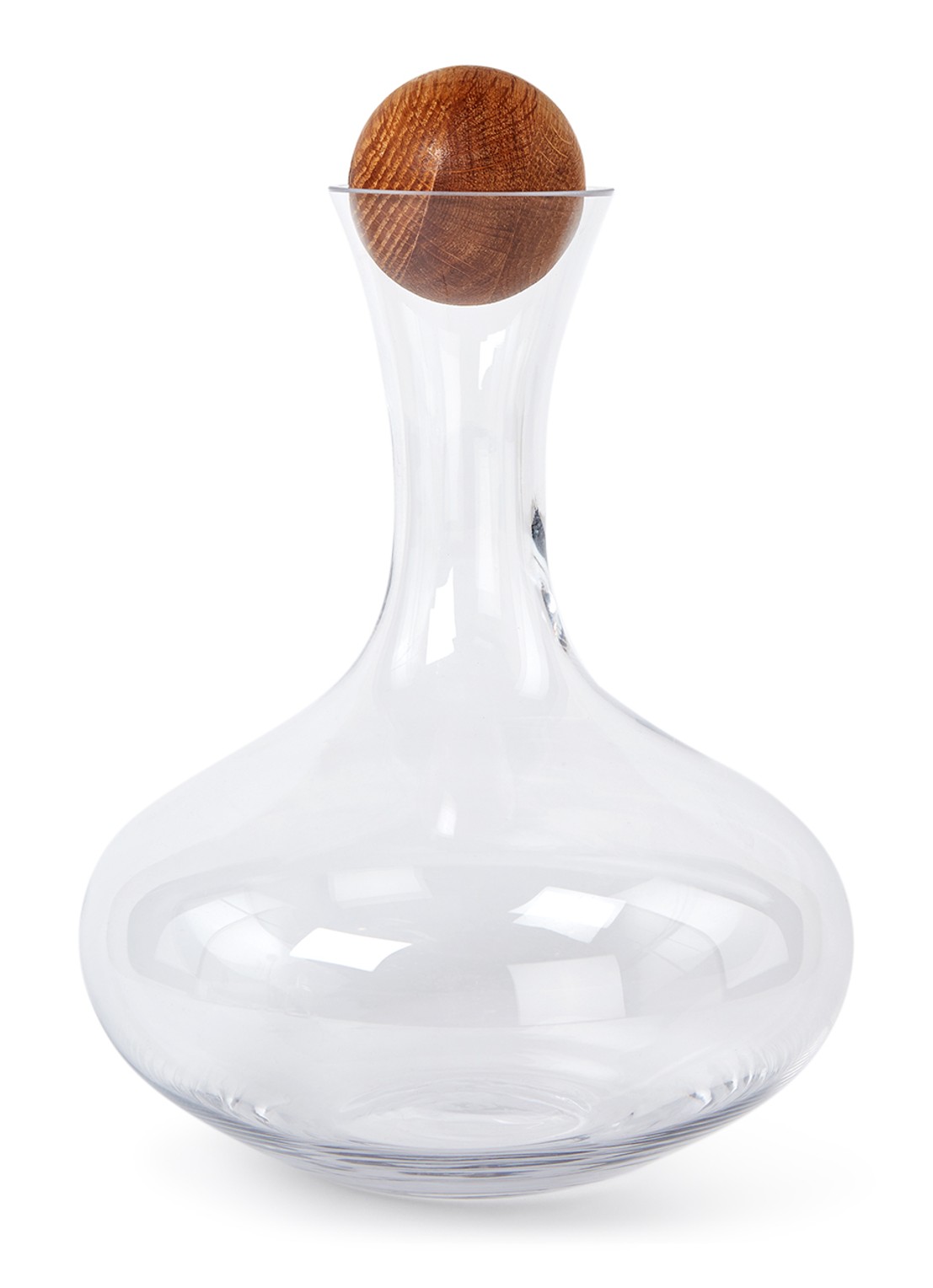 Sagaform Nature wijnkaraf 2 liter - voorkant transparant