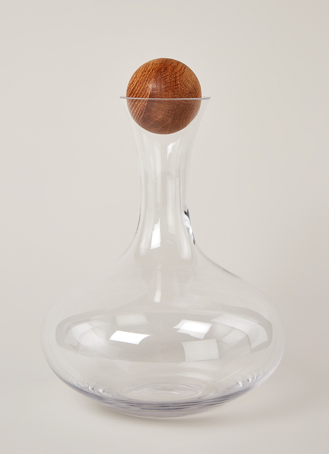 Sagaform Nature wijnkaraf 2 liter - voorkant 2 transparant