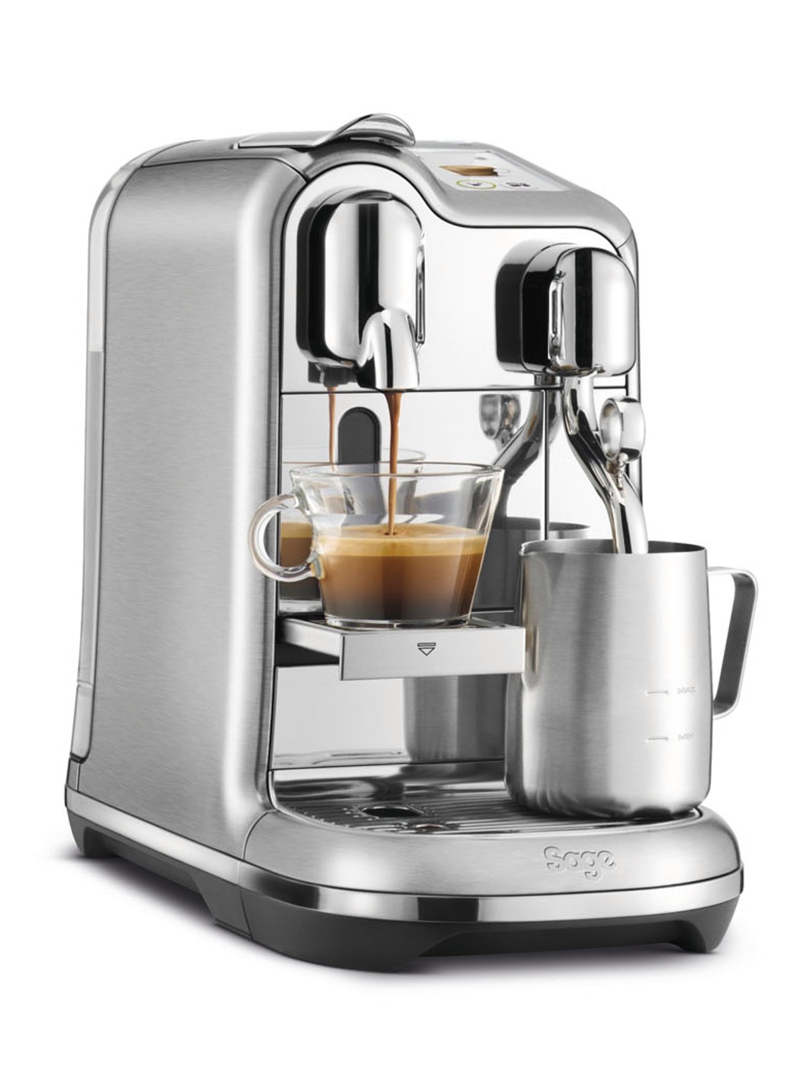 Sage Creatista Pro Nespresso machine SNE900BSS - detail zilver