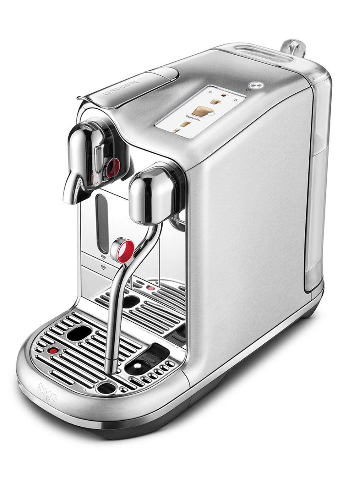Sage Creatista Pro Nespresso machine SNE900BSS - voorkant 2 zilver