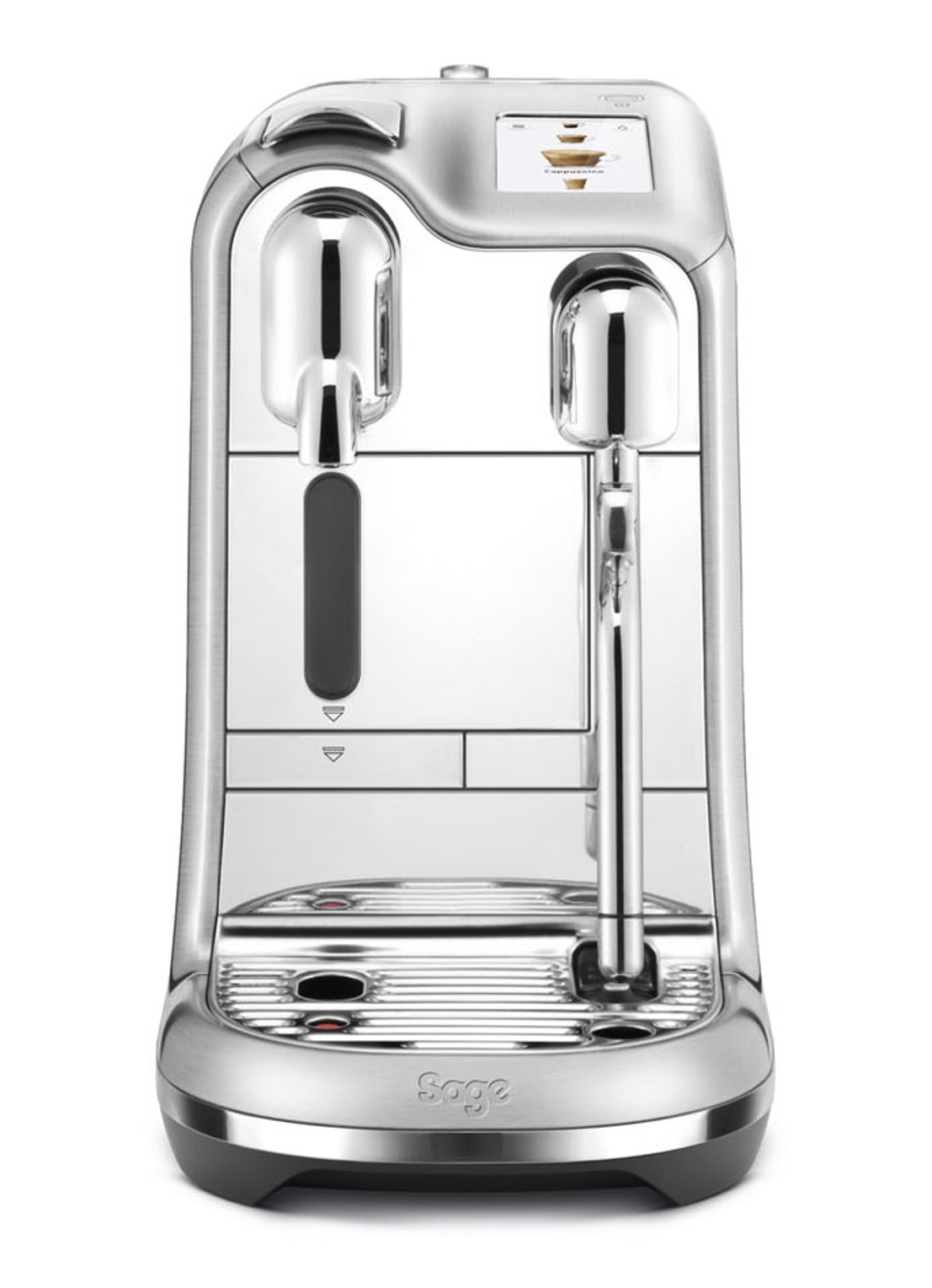 Sage Creatista Pro Nespresso machine SNE900BSS - voorkant 3 zilver