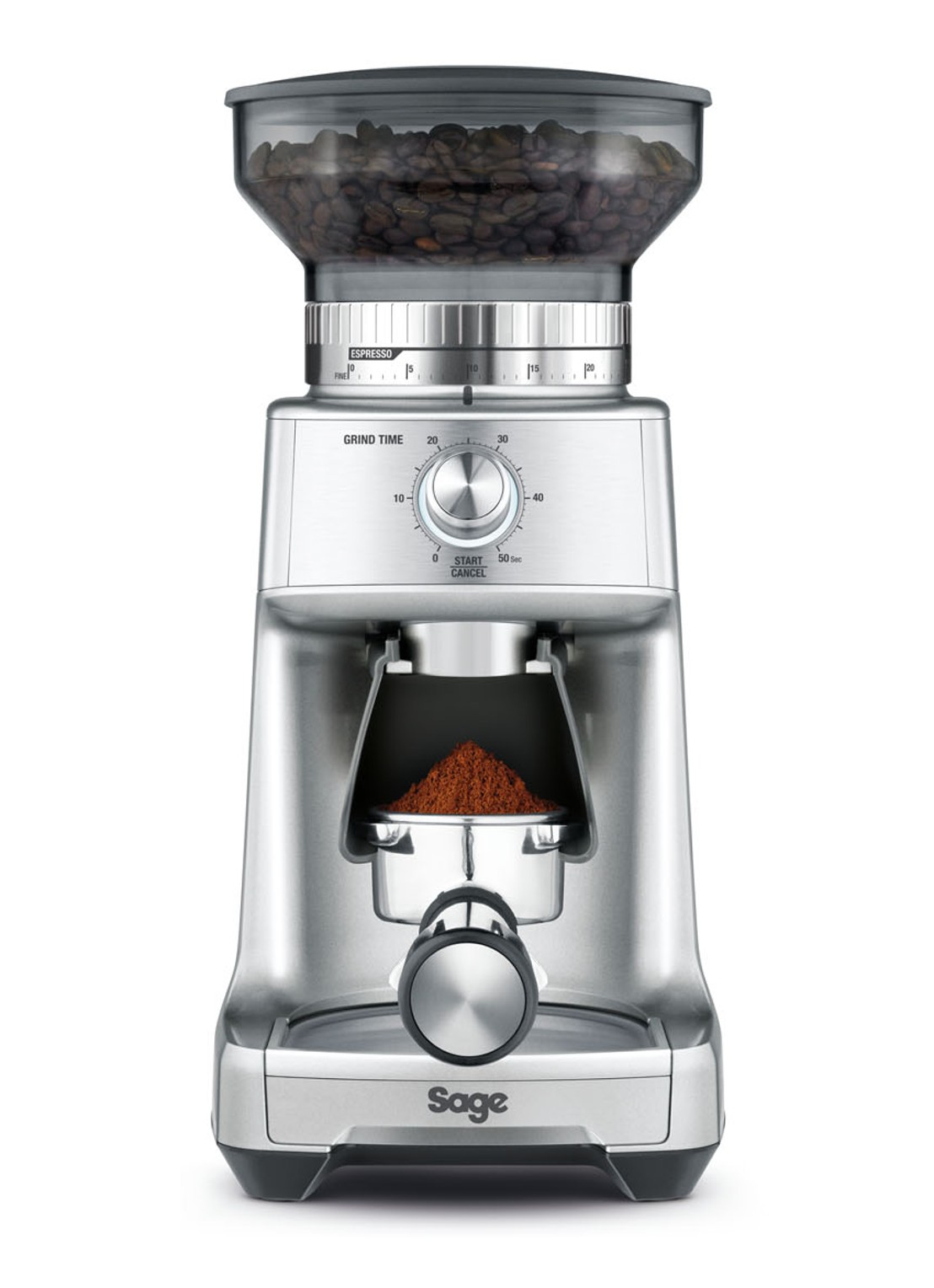 Sage Dose Control Pro koffiemolen SCG6OOSIL - voorkant zilver