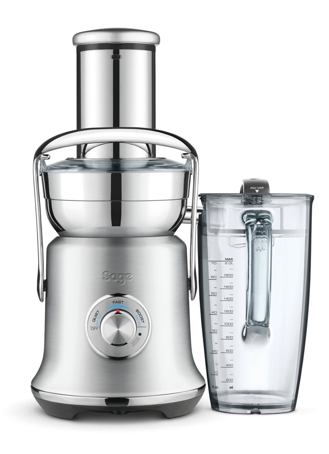 Sage Nutri Juicer Cold XL sapcentrifuge SJE830 - voorkant zilver