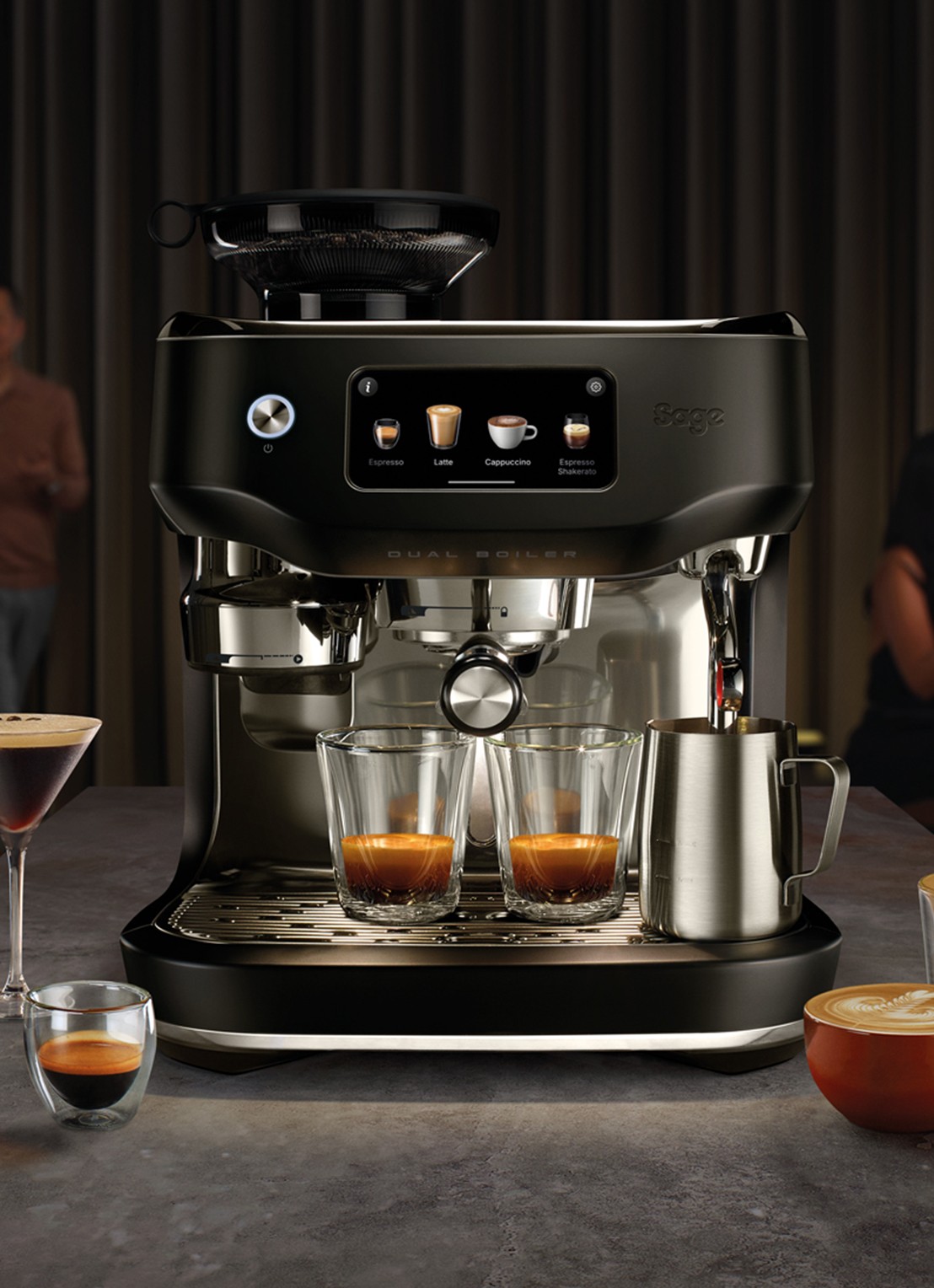 Sage Oracle Dual Boiler espressomachine SES995BTR4EEU1 - detail 4 zwart