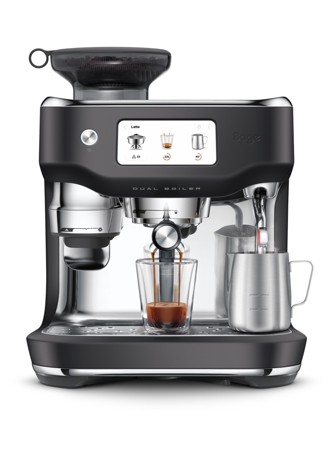 Sage Oracle Dual Boiler espressomachine SES995BTR4EEU1 - detail 7 zwart