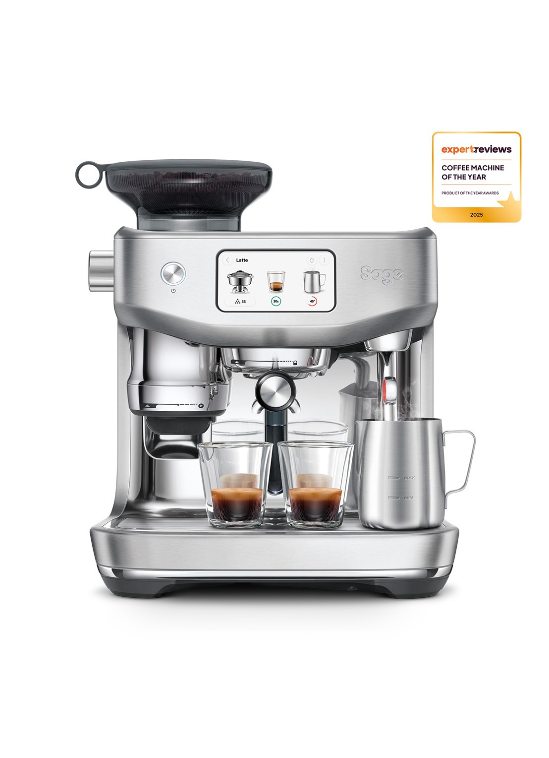 Sage Oracle Jet espressomachine SES985BSS4EEU1 - detail 4 zilver