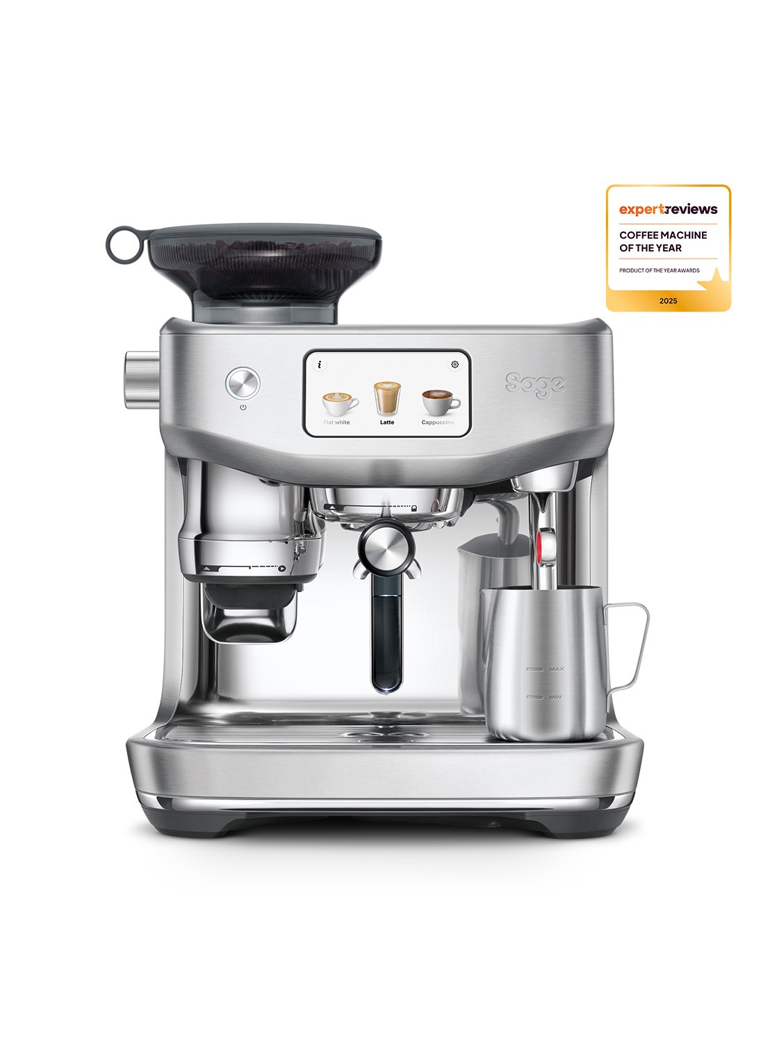 Sage Oracle Jet espressomachine SES985BSS4EEU1 - voorkant zilver