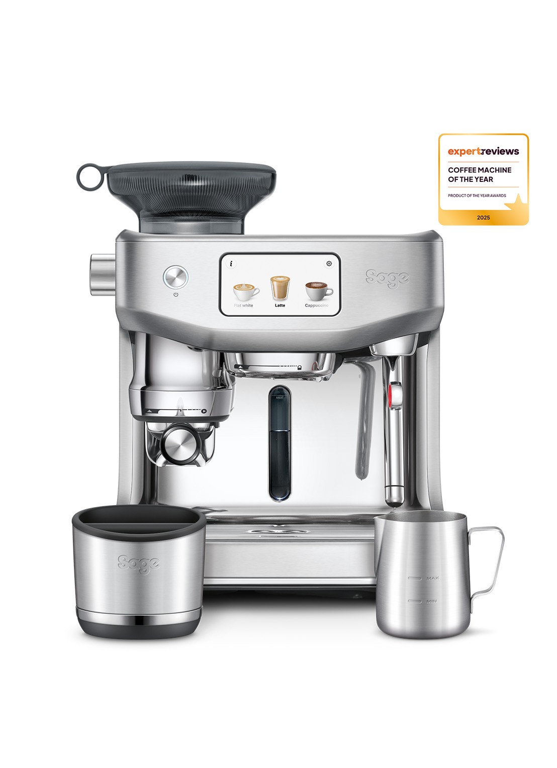 Sage Oracle Jet espressomachine SES985BSS4EEU1 - voorkant 2 zilver