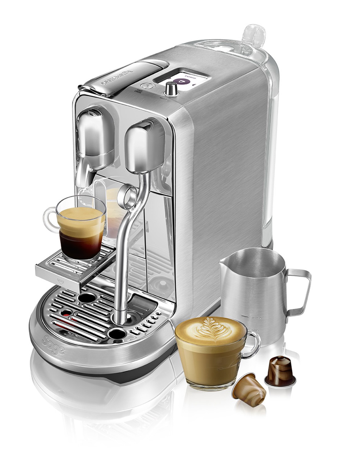 Sage Sage Creatista Plus Nespresso machine SNE800BSS4ENL1 - voorkant roestvrijstaal