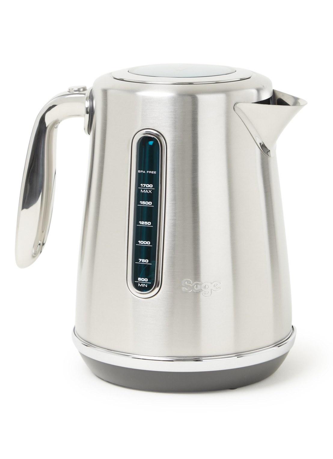 Sage Soft Top Luxe waterkoker 1,7 liter SKE735BSS - voorkant 6 zilver
