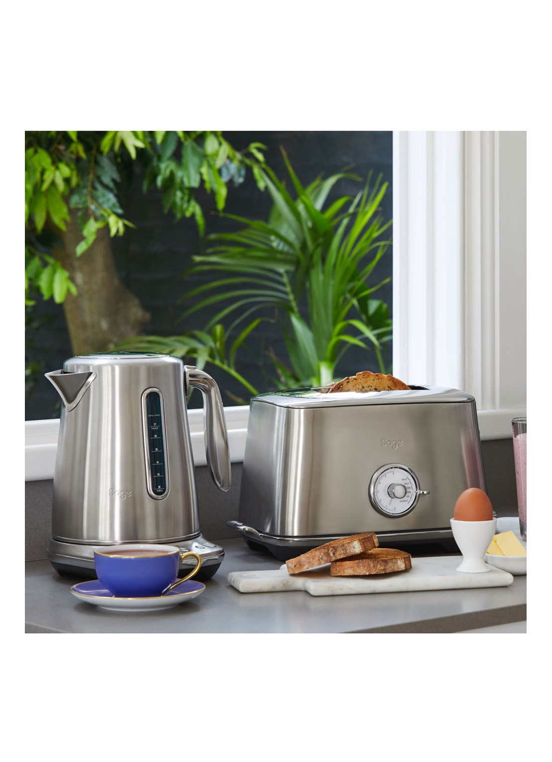 Sage Soft Top Luxe waterkoker 1,7 liter SKE735BSS - voorkant 7 zilver