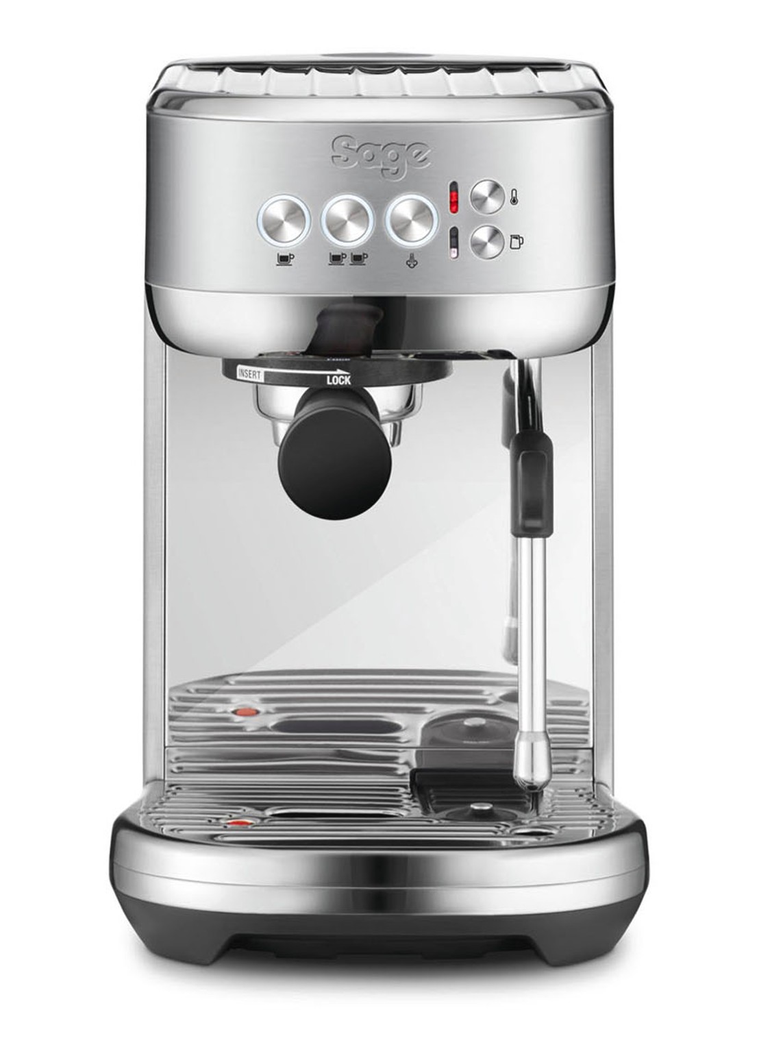 Sage The Bambino Plus espressomachine SES500BSS4 - voorkant 6 roestvrijstaal