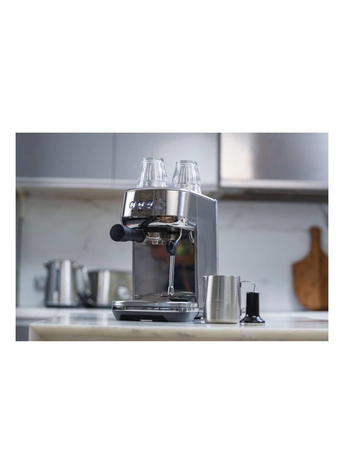 Sage The Bambino Plus espressomachine SES500BSS4 - voorkant 7 roestvrijstaal