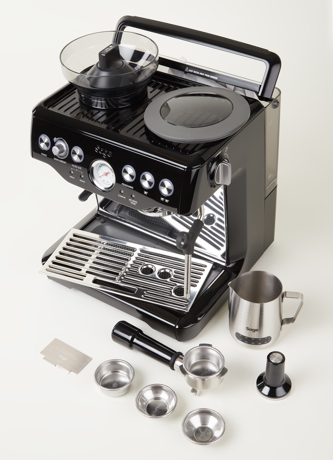 Sage The Barista Express espressomachine SES875BKS2EEU1A - detail zwart