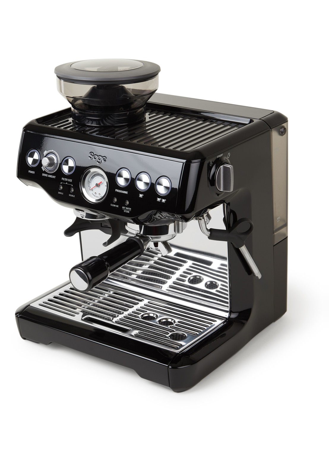 Sage The Barista Express espressomachine SES875BKS2EEU1A - voorkant 2 zwart