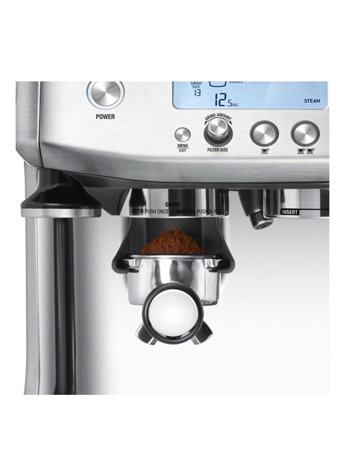 Sage The Barista Pro espressomachine SES878BSS - detail 4 zilver
