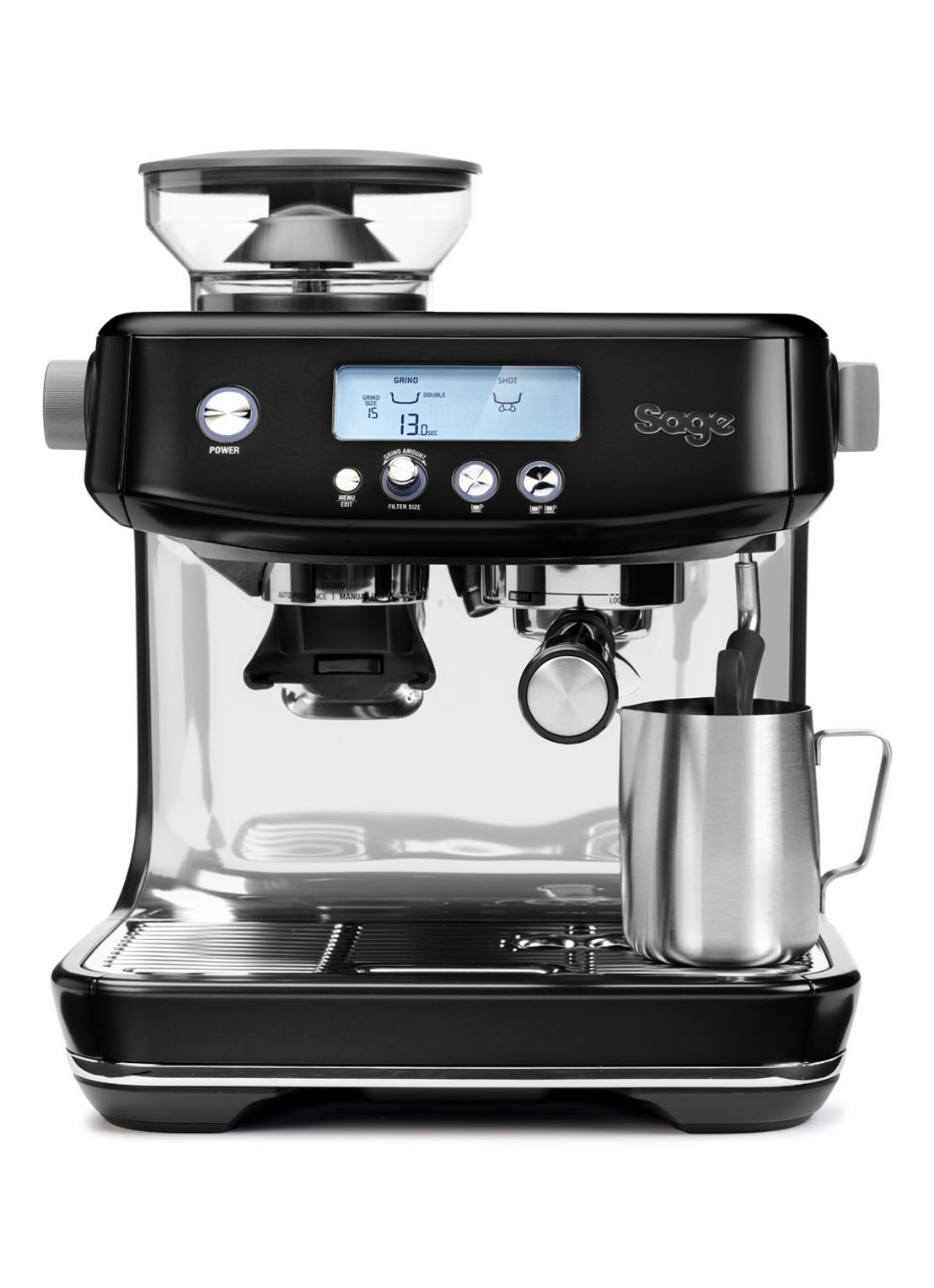 Sage The Barista Pro koffiemachine SES878BST - voorkant zwart