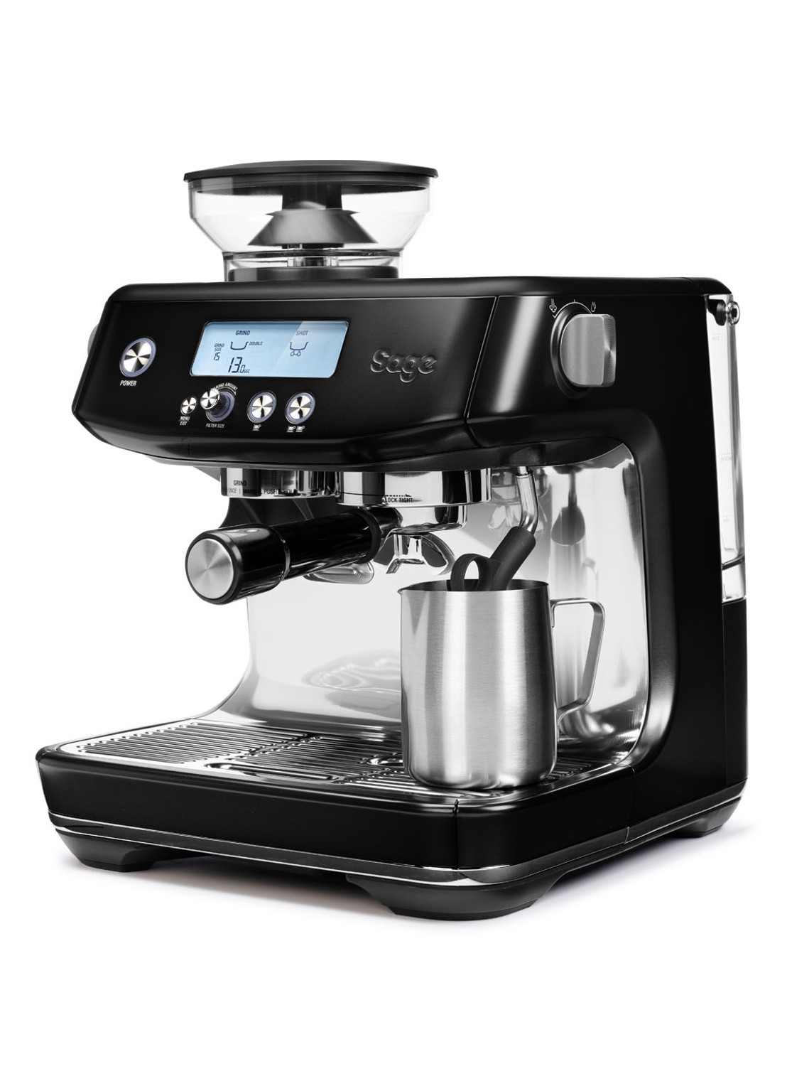 Sage The Barista Pro koffiemachine SES878BST - voorkant 2 zwart