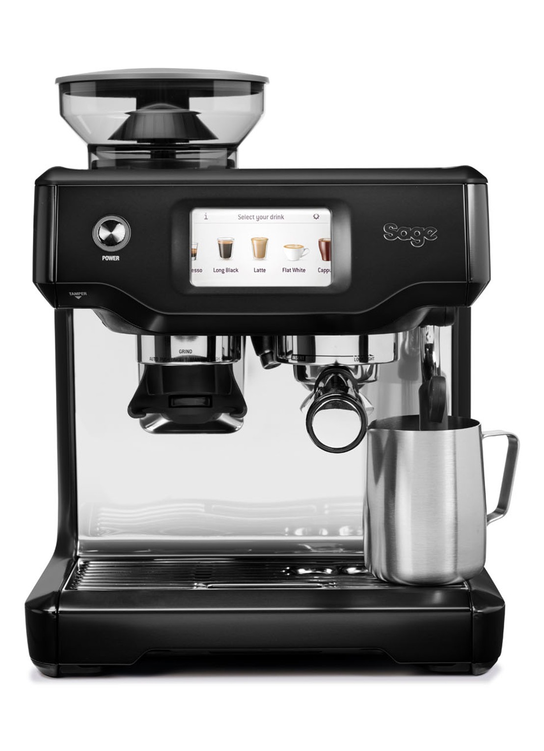 Sage The Barista Touch koffiemachine SES880BST4 - voorkant zwart