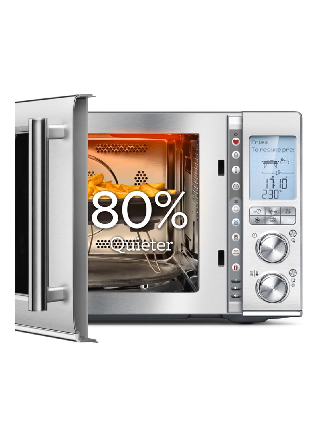 Sage The Combi Wave 3-in-1 combi-magnetron - detail 5 zilver