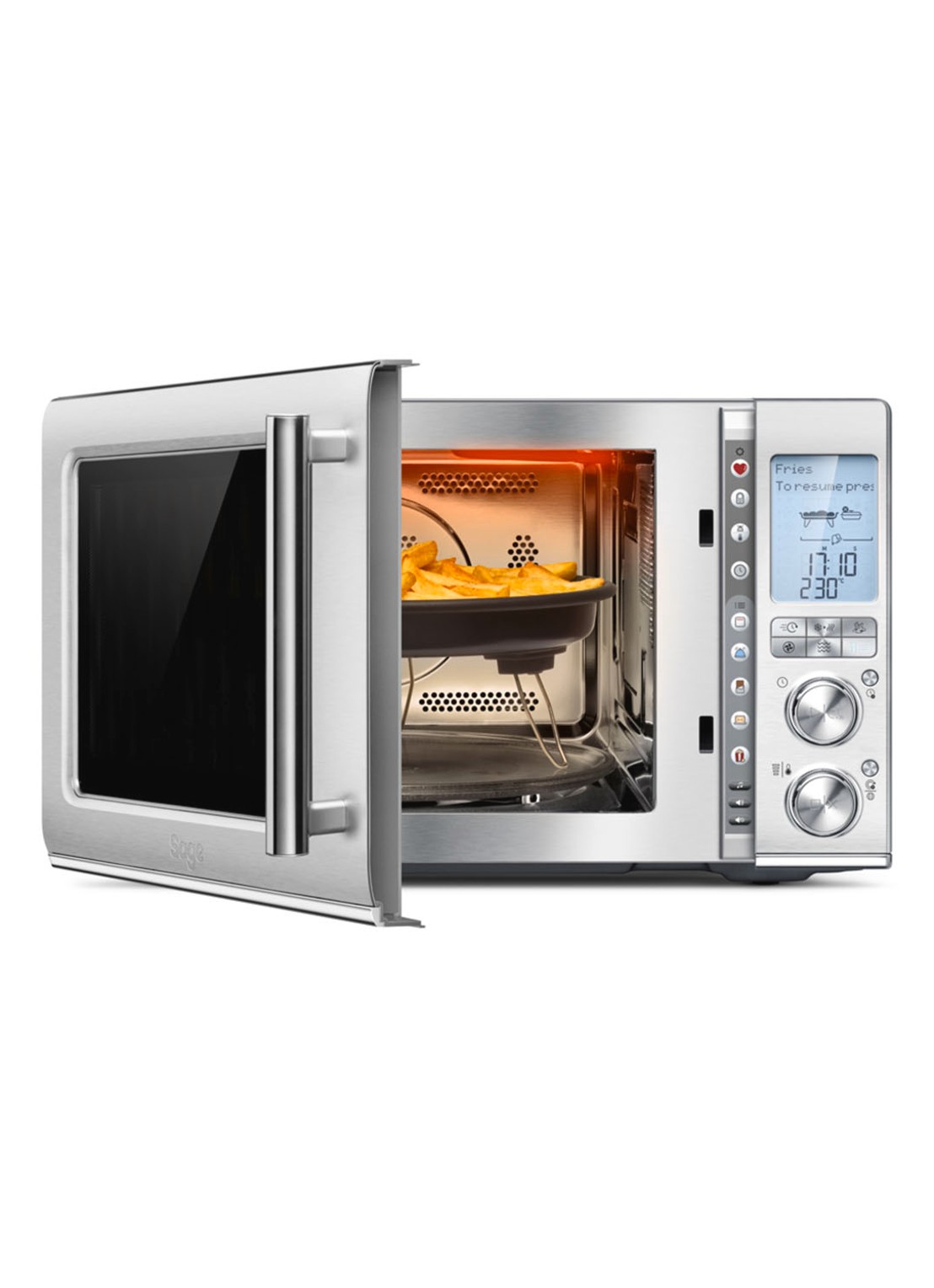 Sage The Combi Wave 3-in-1 combi-magnetron - detail 6 zilver