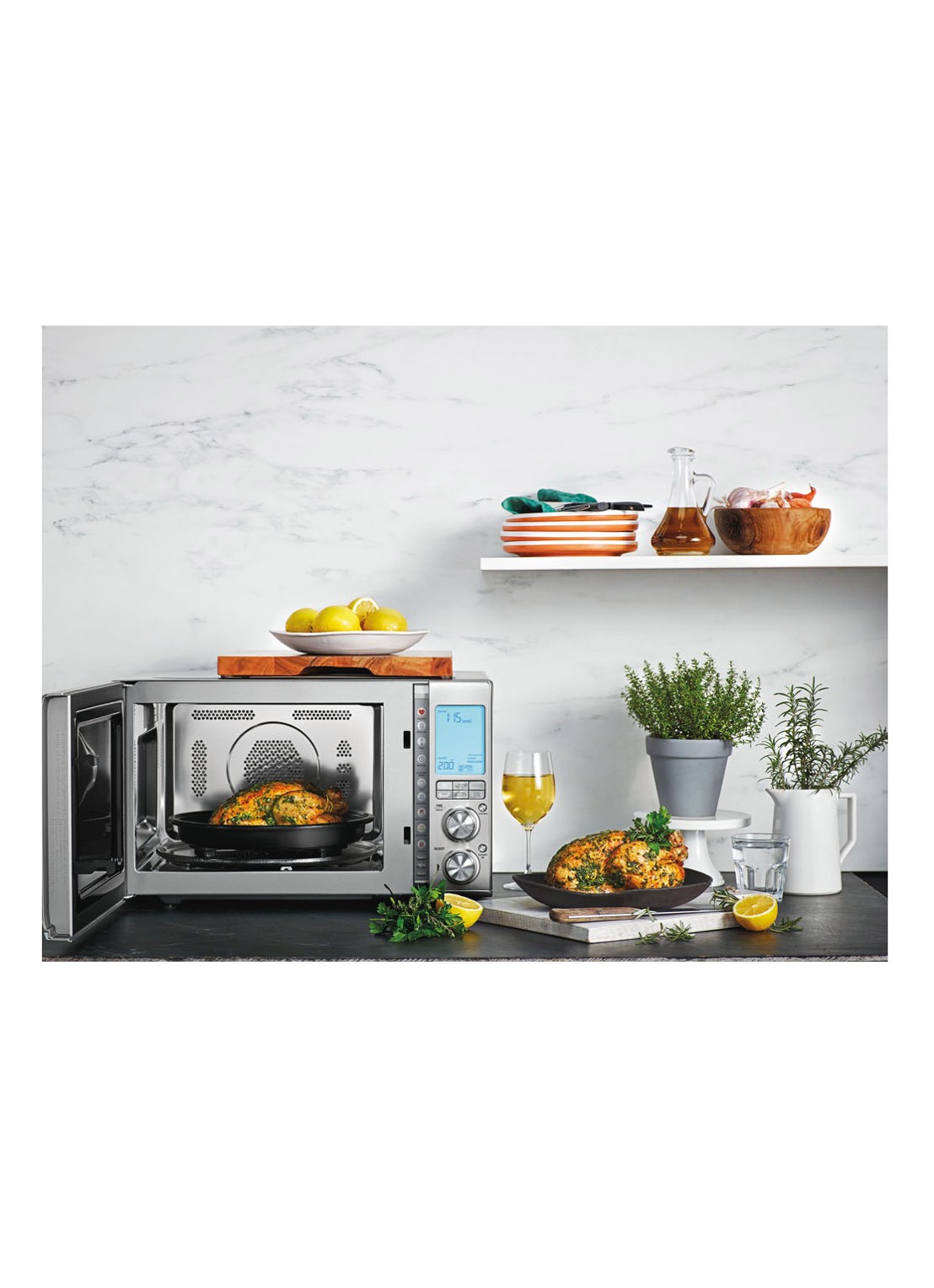 Sage The Combi Wave 3-in-1 combi-magnetron - detail 7 zilver