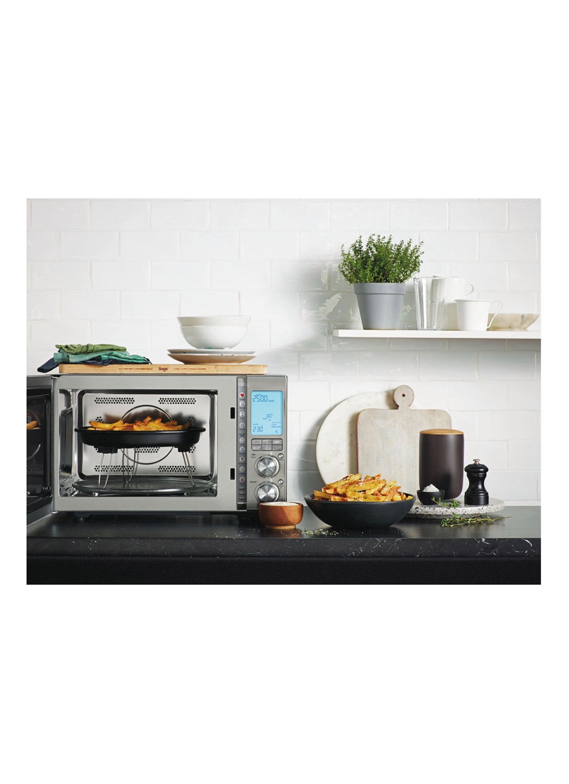 Sage The Combi Wave 3-in-1 combi-magnetron - voorkant 2 zilver