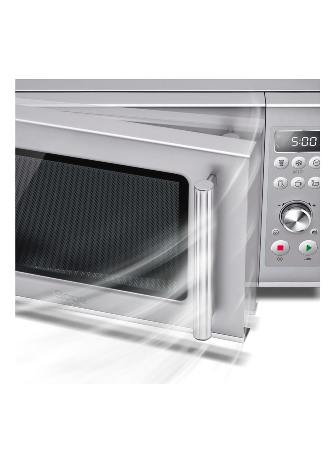 Sage The Compact Wave Soft Close magnetron 25 liter - SMO650SIL4EEU1 - detail 4 zilver