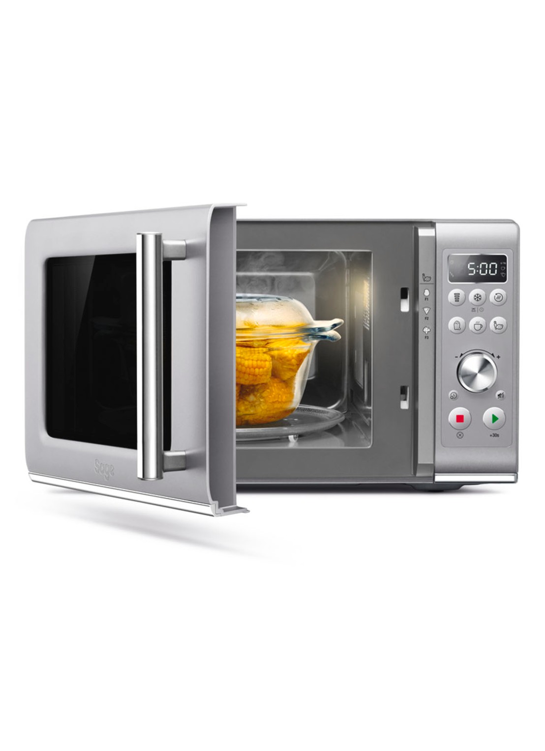 Sage The Compact Wave Soft Close magnetron 25 liter - SMO650SIL4EEU1 - detail 5 zilver