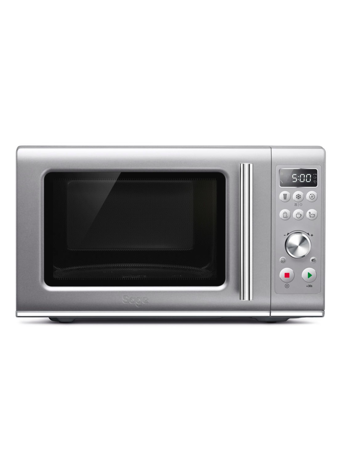 Sage The Compact Wave Soft Close magnetron 25 liter - SMO650SIL4EEU1 - voorkant zilver