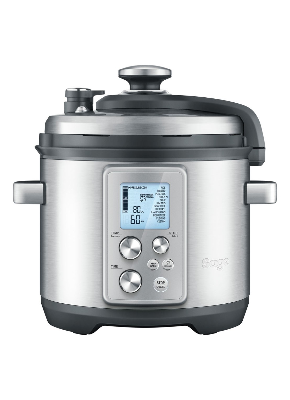 Sage The Fast Slow Pro slowcooker 6 liter SPR700BSS4EEU1 - voorkant 7 zilver