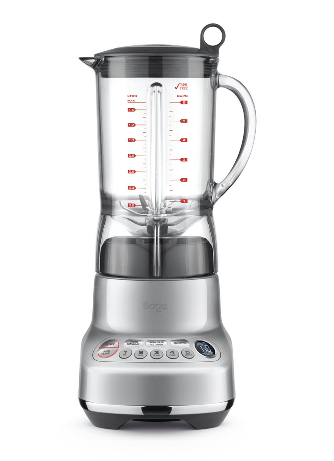 Sage The Fresh & Furious blender 1,5 liter SBL620 - voorkant zilver