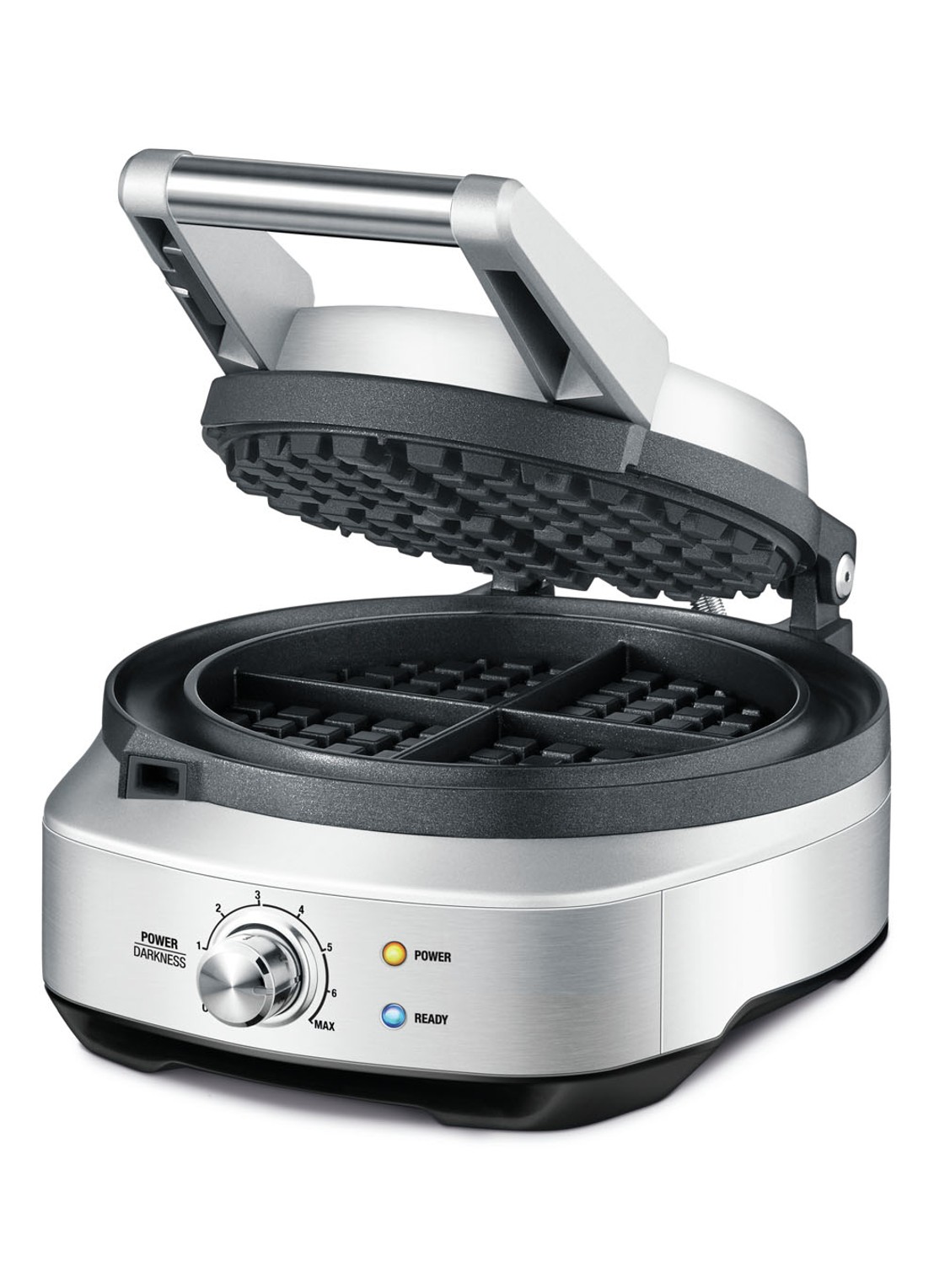 Sage The No-Mess Waffle wafelijzer SWM520BSS4EEU1 - voorkant zilver