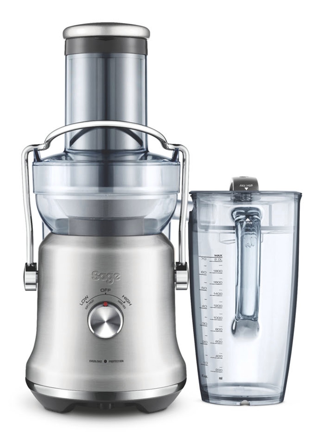 Sage The Nutri Juicer Cold Plus sapcentrifuge SJE530BSS4EEU1 - voorkant 6 zilver