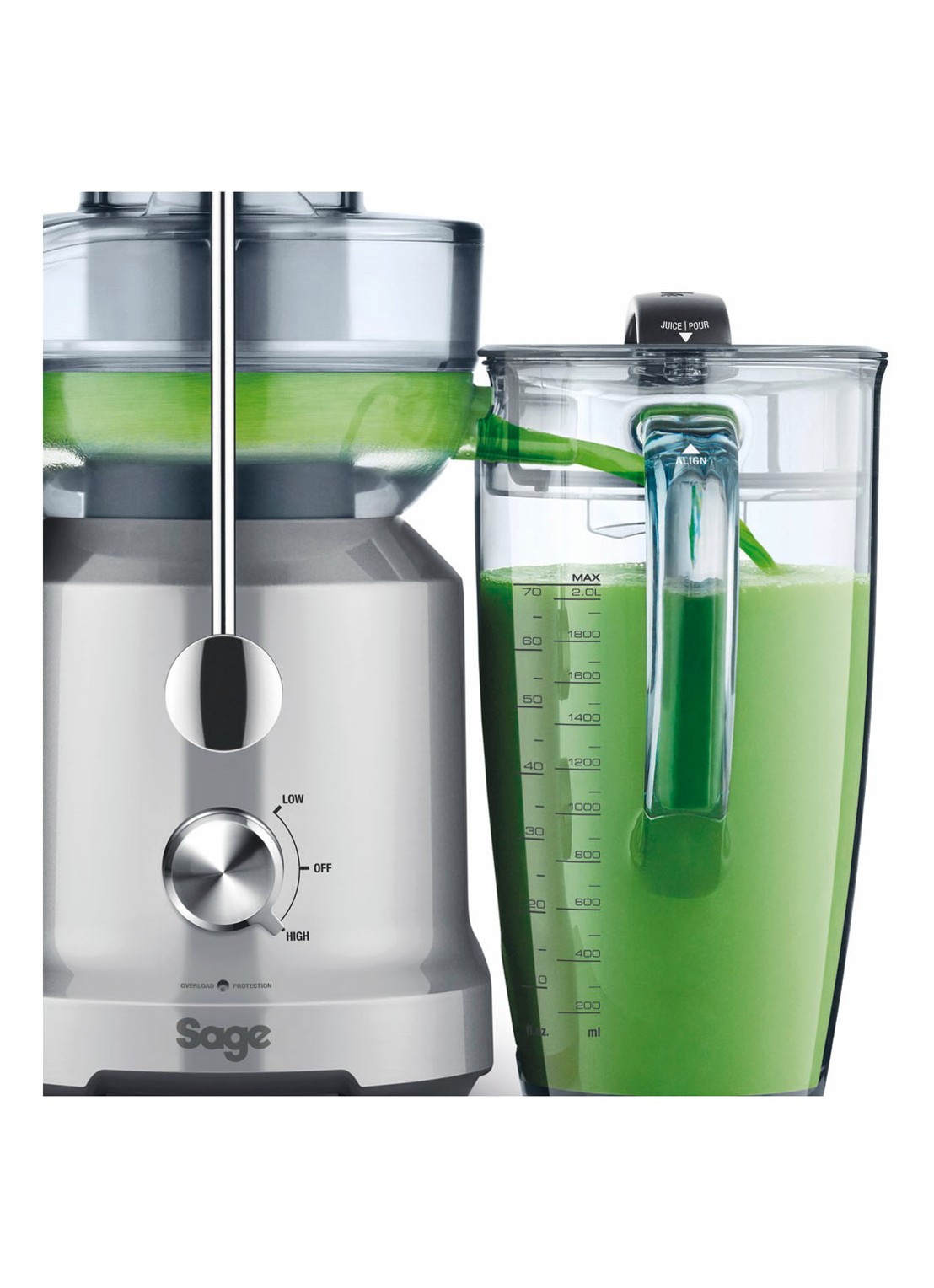 Sage The Nutri Juicer Cold sapcentrifuge SJE430SIL2CEU1 - detail 3 zilver