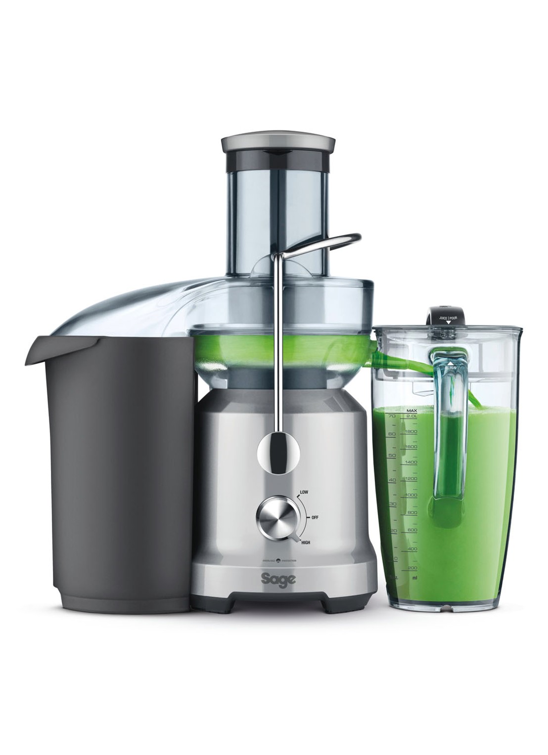 Sage The Nutri Juicer Cold sapcentrifuge SJE430SIL2CEU1 - voorkant zilver
