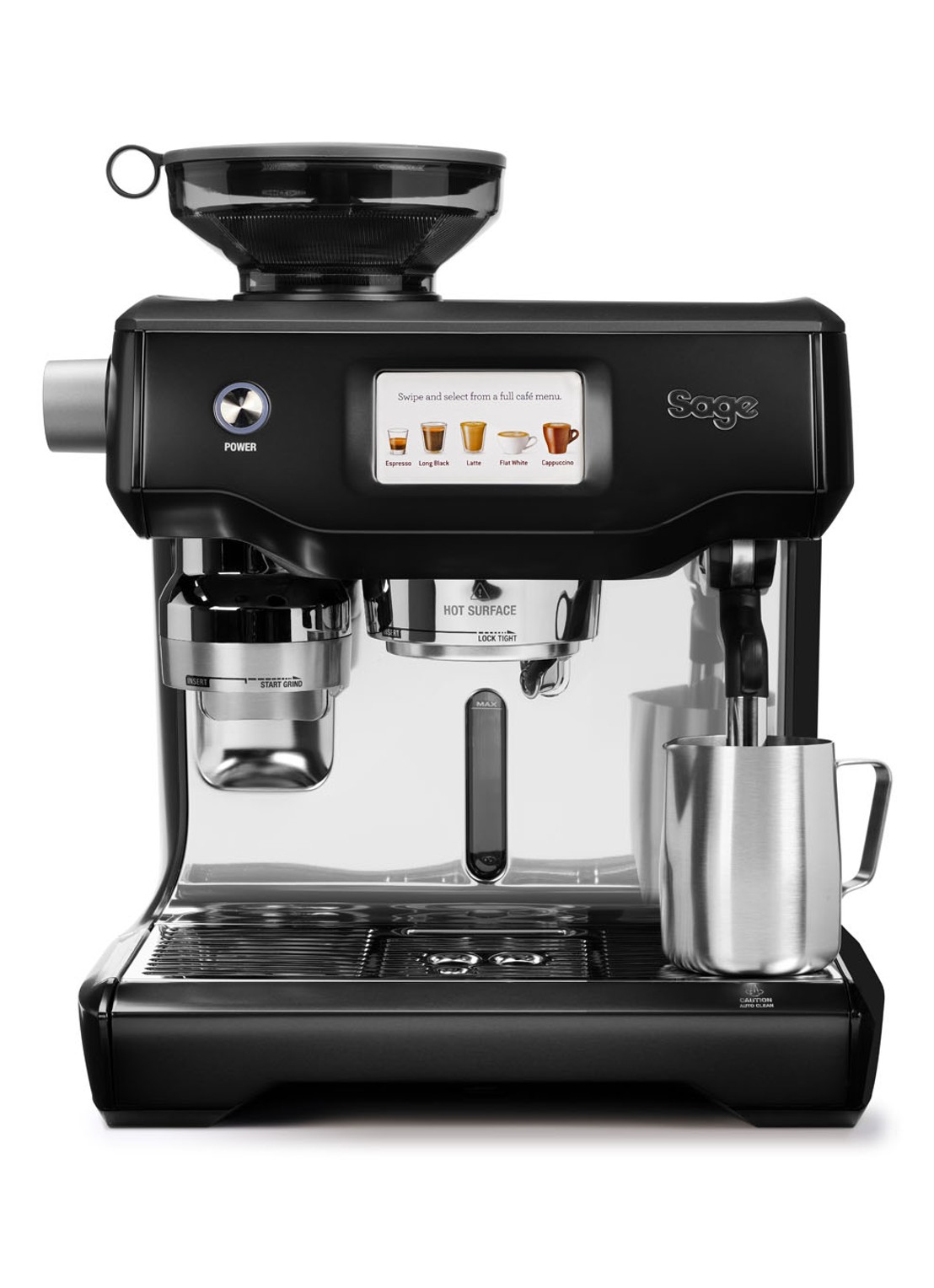 Sage The Oracle Touch koffiemachine SES990BST4 - voorkant 5 zwart