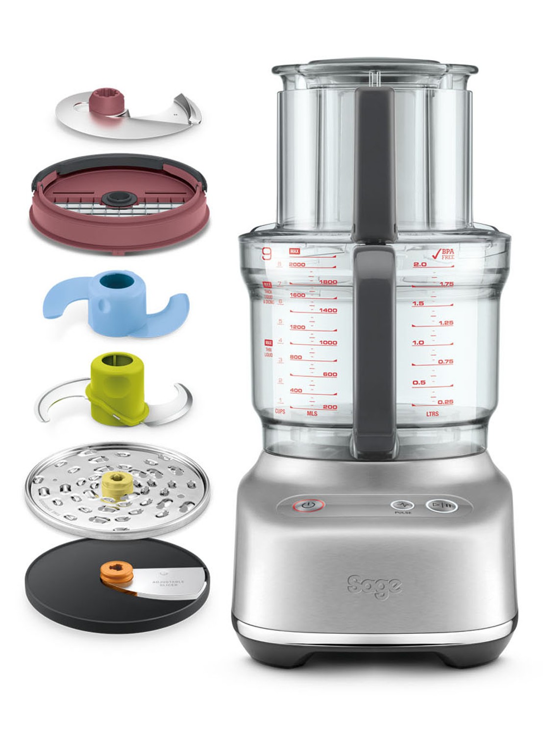 Sage The Paradice 9 foodprocessor 2,3 liter - detail 2 metallic