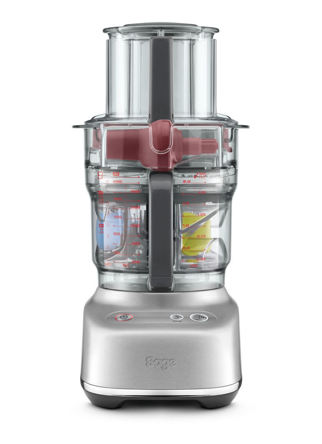 Sage The Paradice 9 foodprocessor 2,3 liter - voorkant metallic