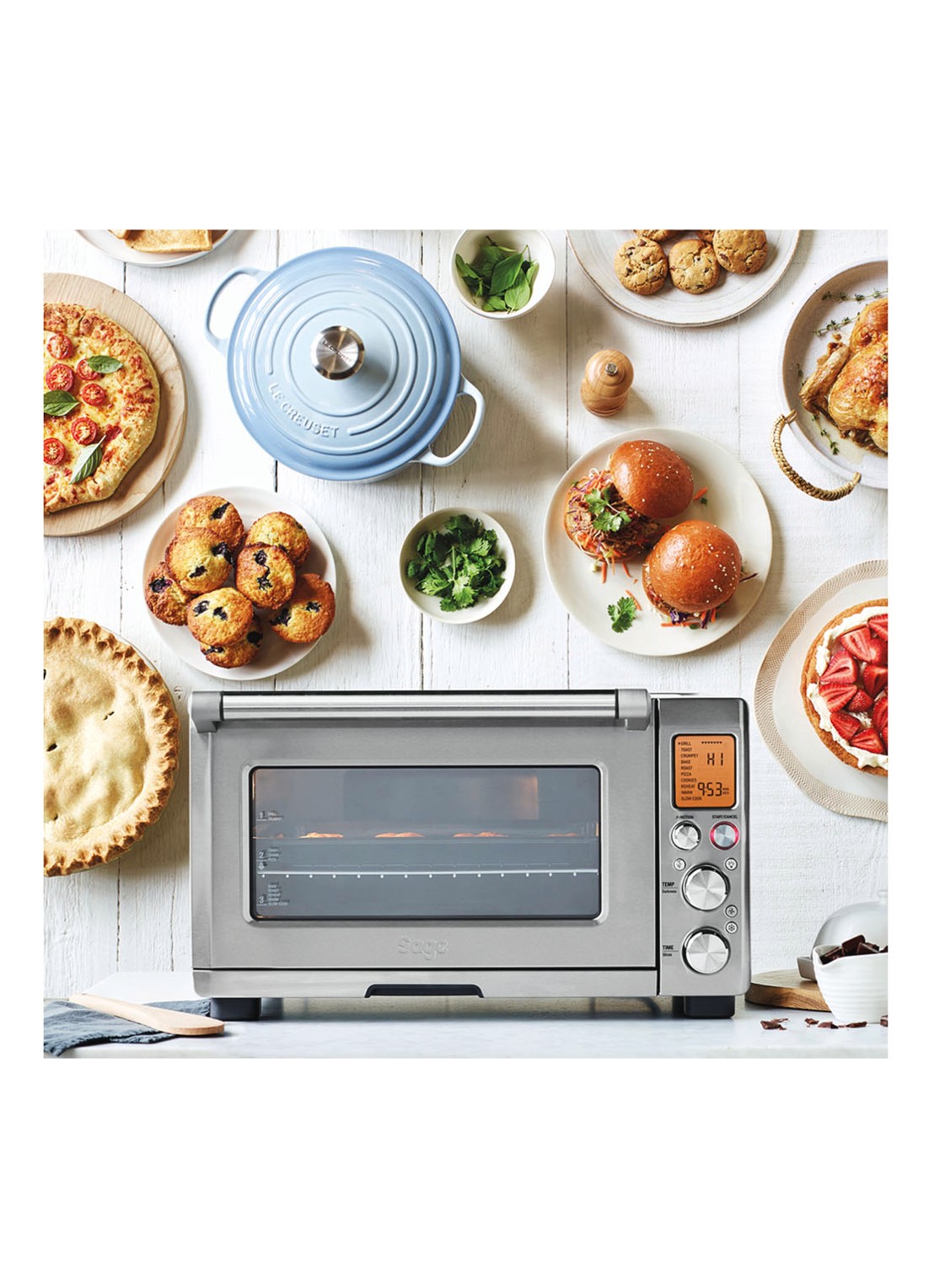 Sage The Smart Oven Pro SOV820BSS4EEU1 - voorkant 2 zilver