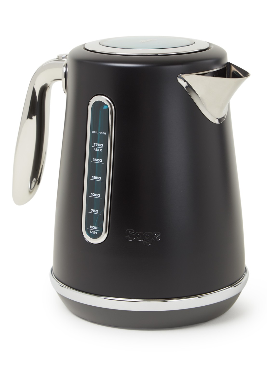 Sage The Soft Top Luxe waterkoker 1,7 liter SKE735BTR  - voorkant zwart