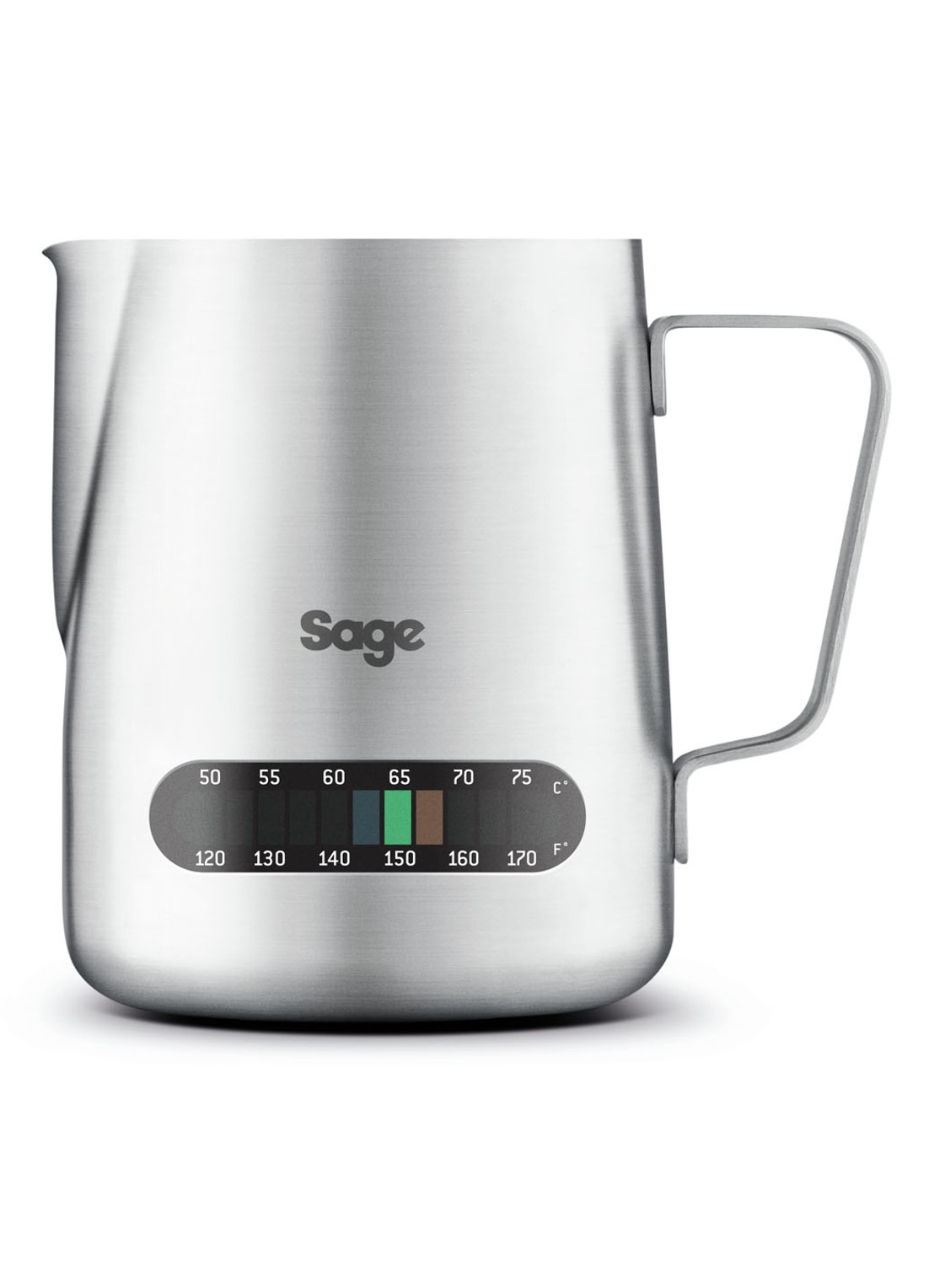 Sage The Temp Control melkkan met thermometer 480 ml - voorkant zilver