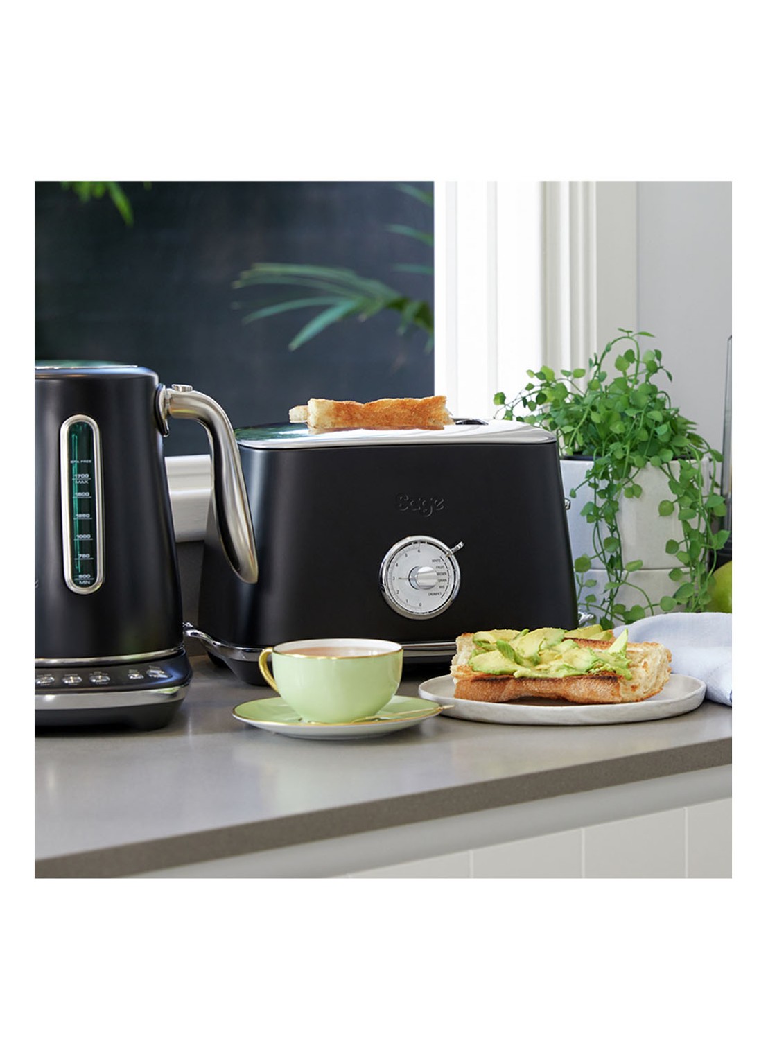 Sage Toast Select Luxe broodrooster STA735BTR 2-slots - voorkant 3 zwart