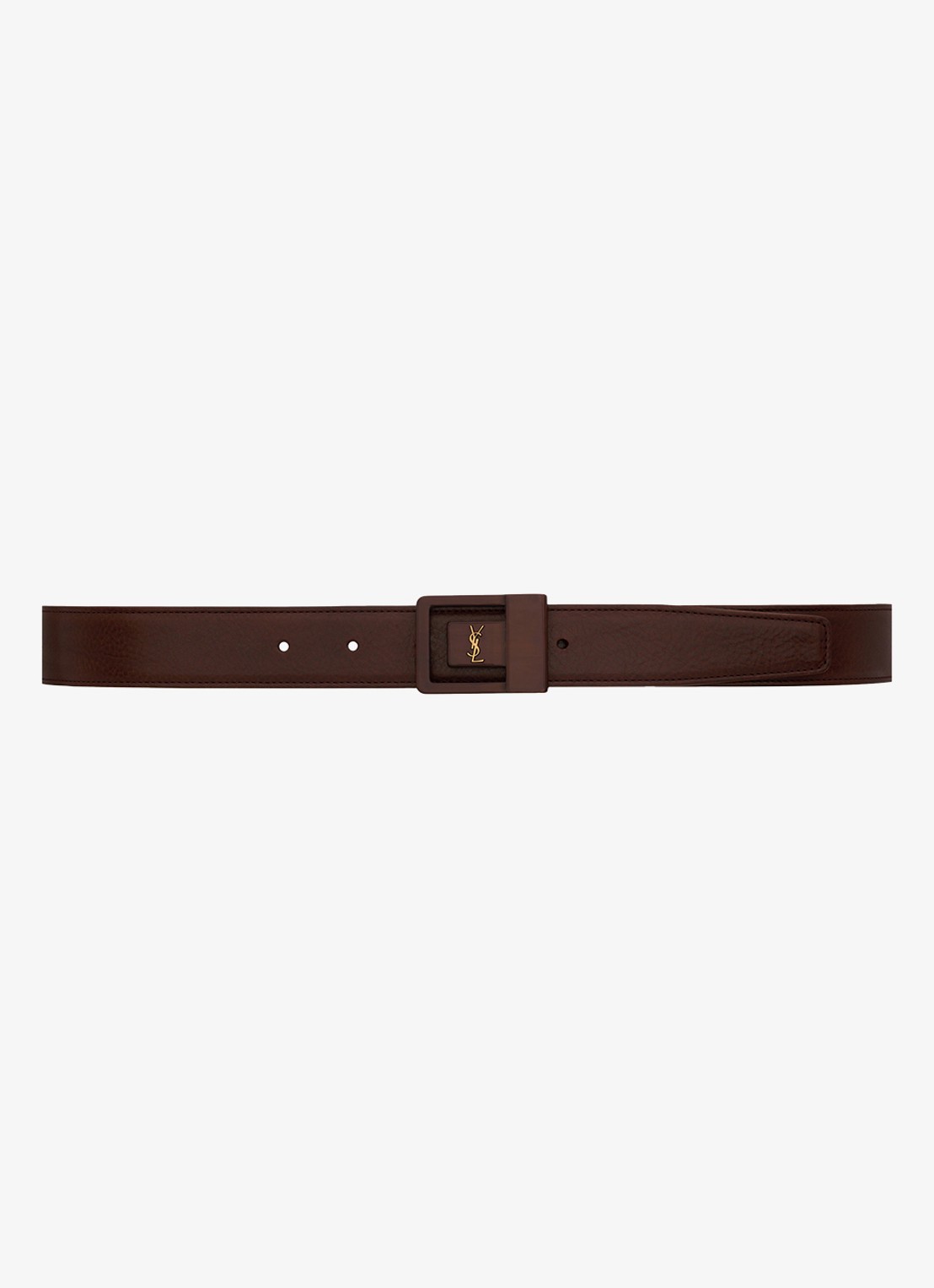 Saint Laurent Boucle La 66 riem van kalfsleer - voorkant bruin