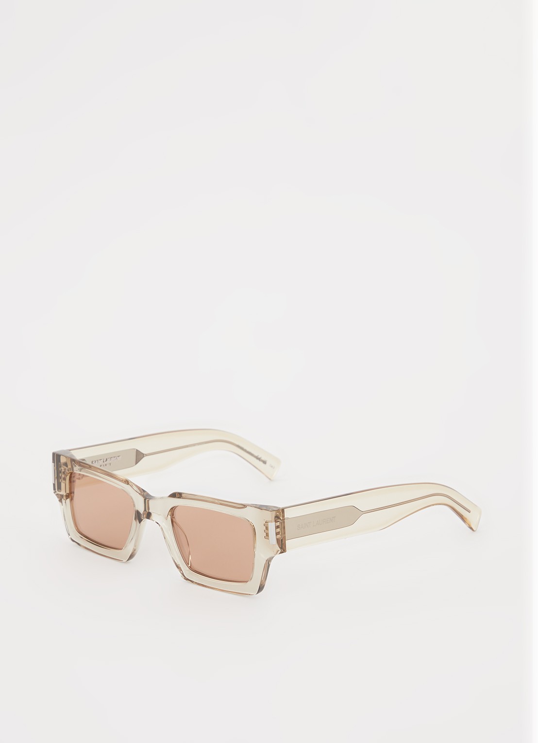Saint Laurent Butterfly zonnebril  SL572 - voorkant lichtgeel