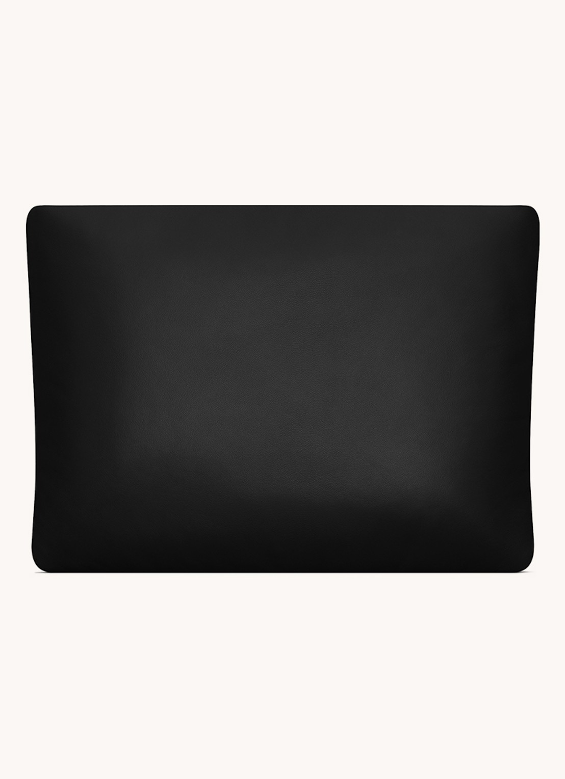 Saint Laurent Calypso Large clutch van lamsleer - voorkant 3 zwart