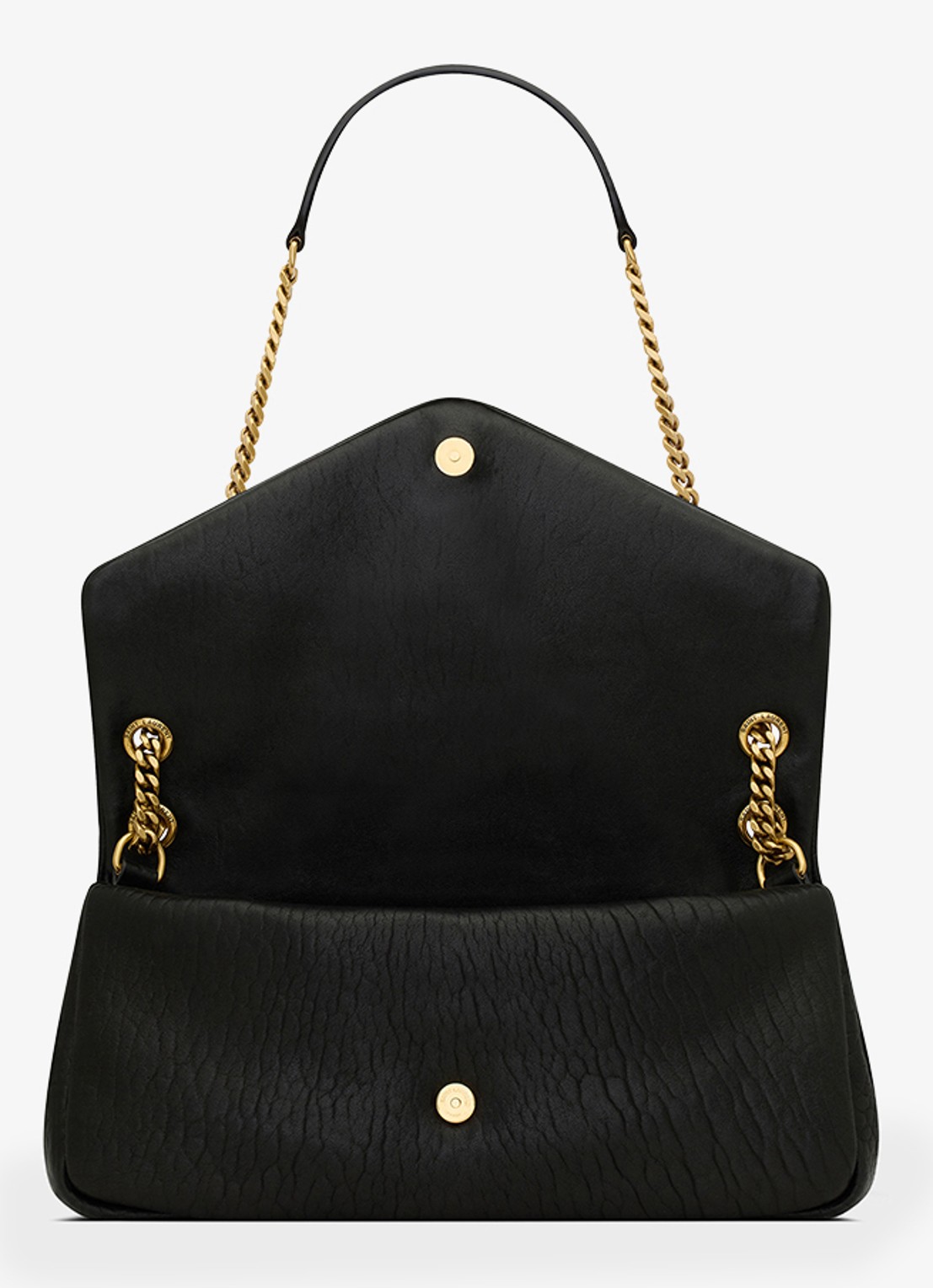 Saint Laurent Calypso Medium schoudertas van lamsleer - detail 4 zwart