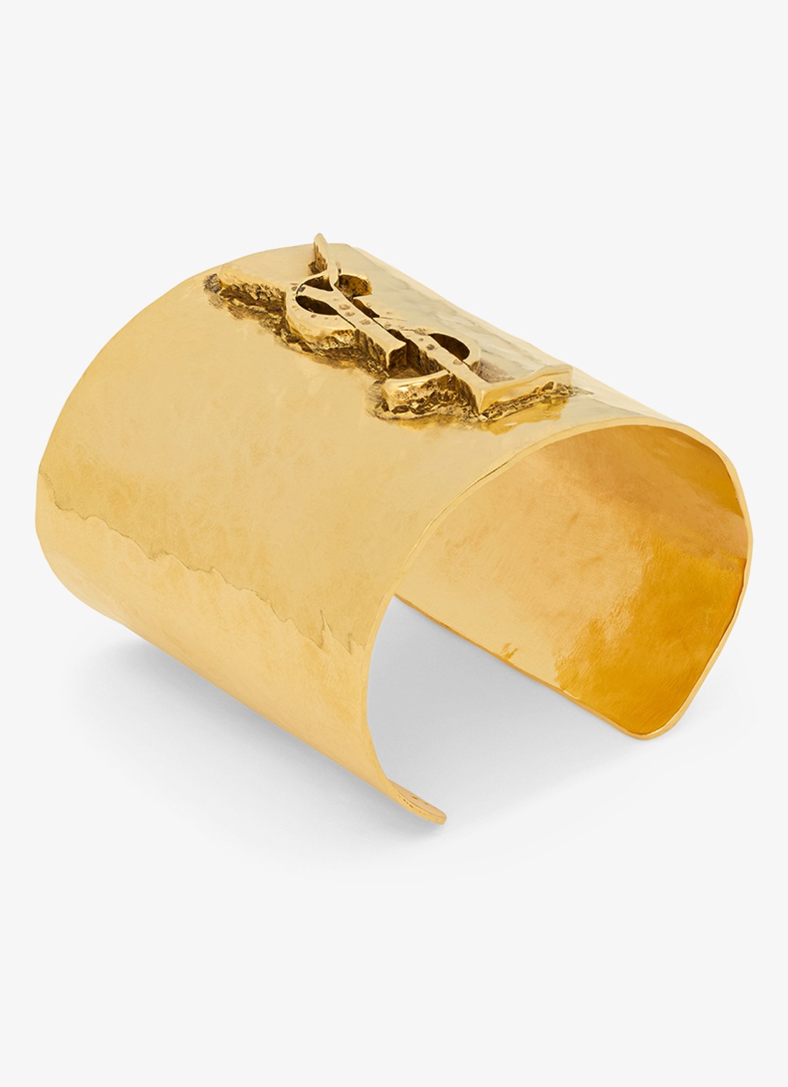 Saint Laurent Cassandre bangle met logo - voorkant 4 goud