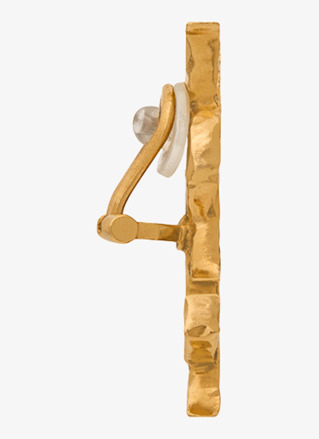 Saint Laurent Cassandre enkele oorclip met logo - detail 3 goud